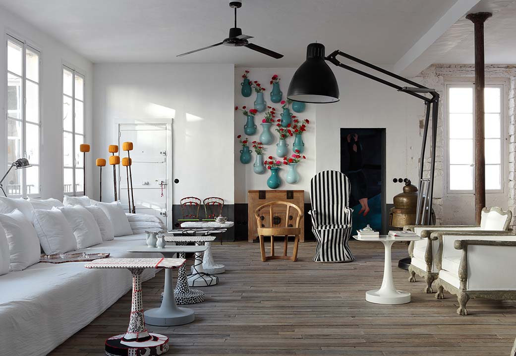 Extra living space designed by Paola Navone
